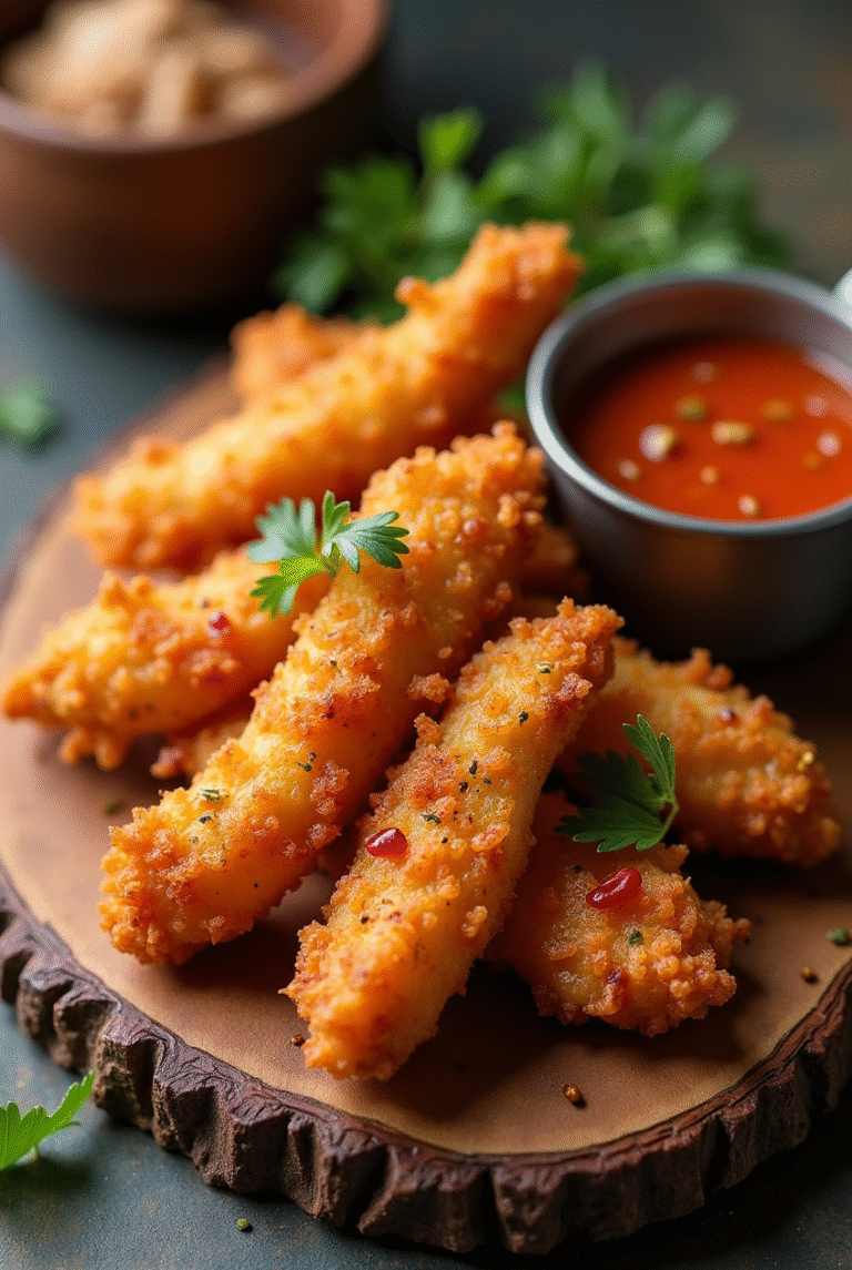 Chicken Crispers with Honey Chipotle Dipping Sauce